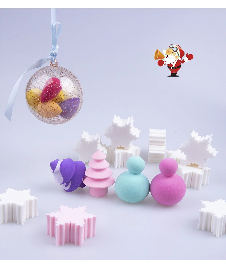 Christmas Series Beauty Egg Snowflake Christmas Tree Makeup Puff