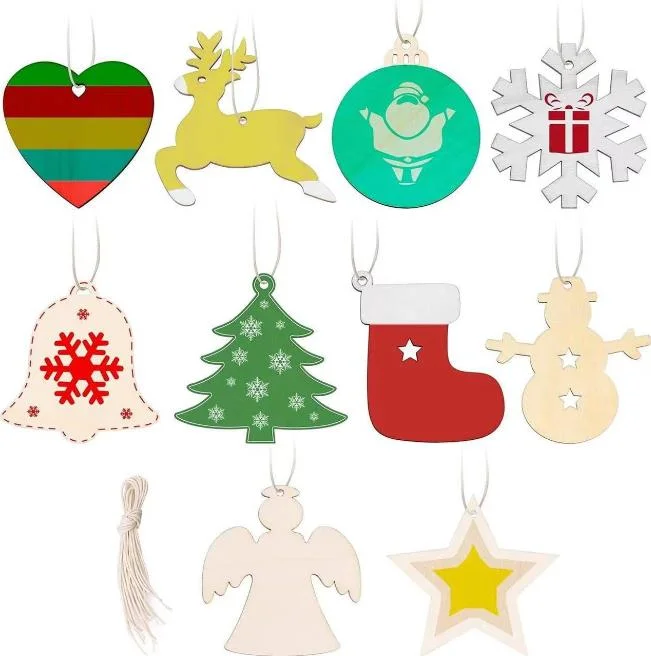 Christmas Series Snowman Santa Claus Resin Charms Pendants for Earrings Necklace Accessories DIY Jewelry Making Findings