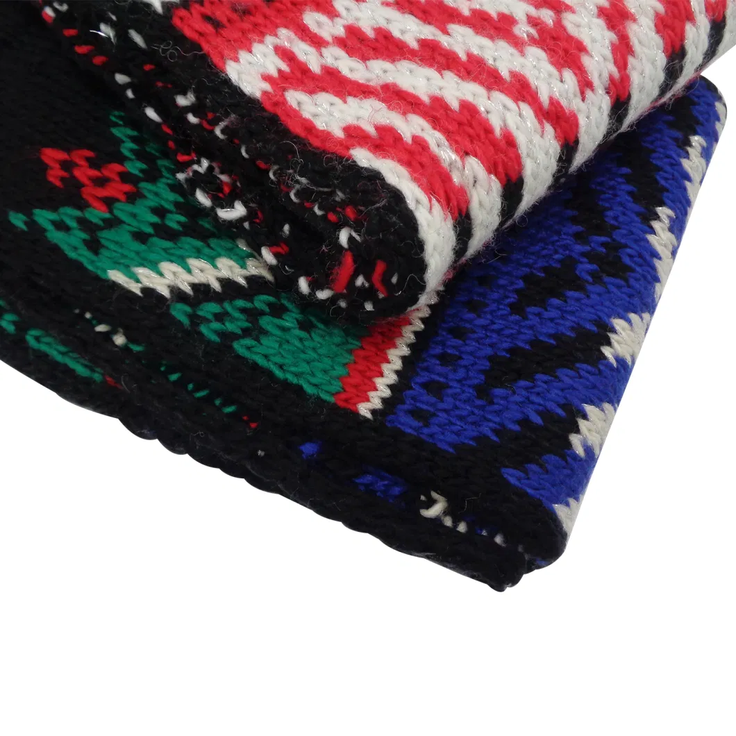 Custom Wholesale Knitted Men Jacquard Scarf