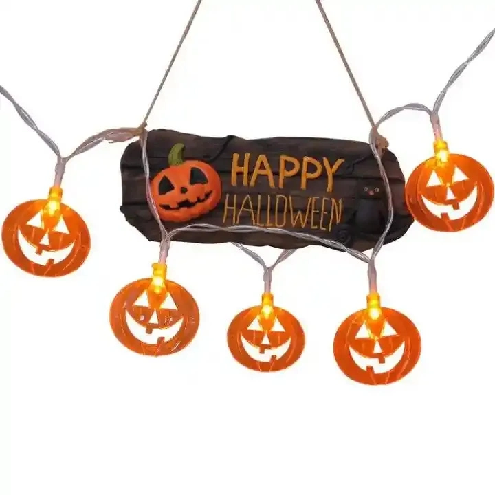 Halloween Light String Decorative Light Series Products Battery Box LED Jack-O ′-Lantern String Ghost Bat Christmas Lights