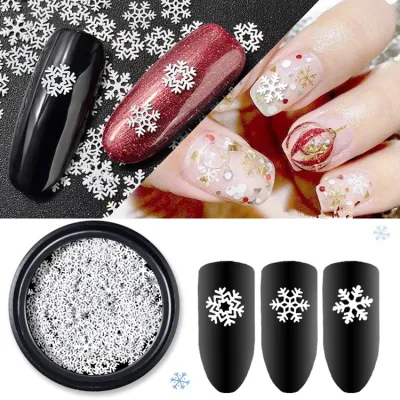 Nouveau Bijoux pour ongles en gros flocon de neige blanc Film d'ordinateur